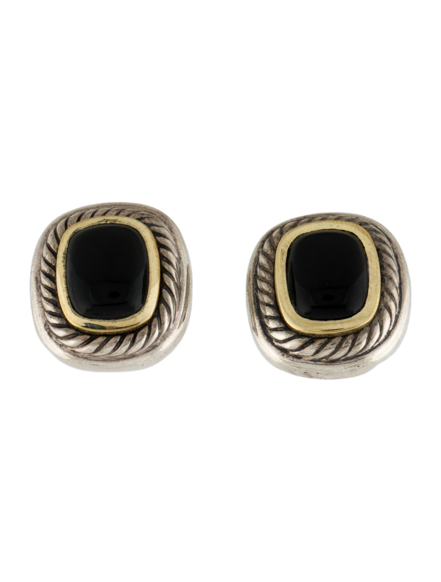 David Yurman Onyx Albion Earclip Earrings