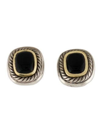 David Yurman Onyx Albion Earclip Earrings