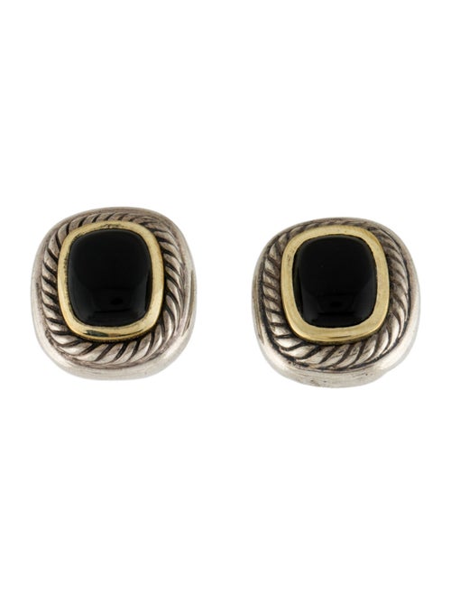 David Yurman Onyx Albion Earclip Earrings