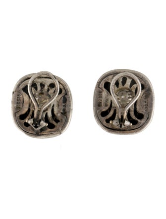 David Yurman Onyx Albion Earclip Earrings