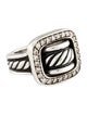 David Yurman Diamond Cable Buckle Ring