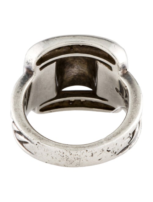 David Yurman Diamond Cable Buckle Ring