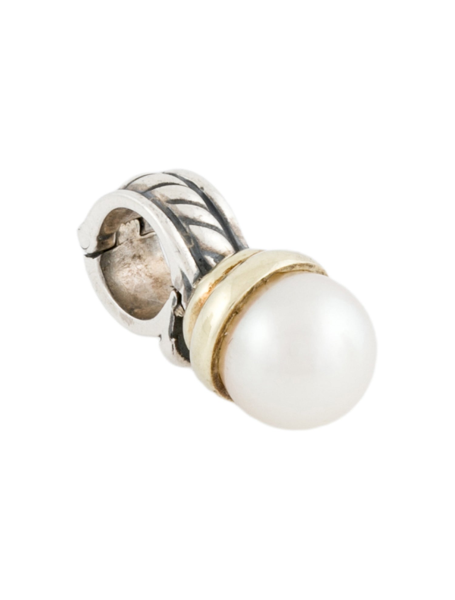 David Yurman Two-Tone Pearl Enhancer Pendant