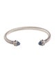 David Yurman Chalcedony & Diamond Classic Cable Cuff