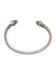 David Yurman Chalcedony & Diamond Classic Cable Cuff