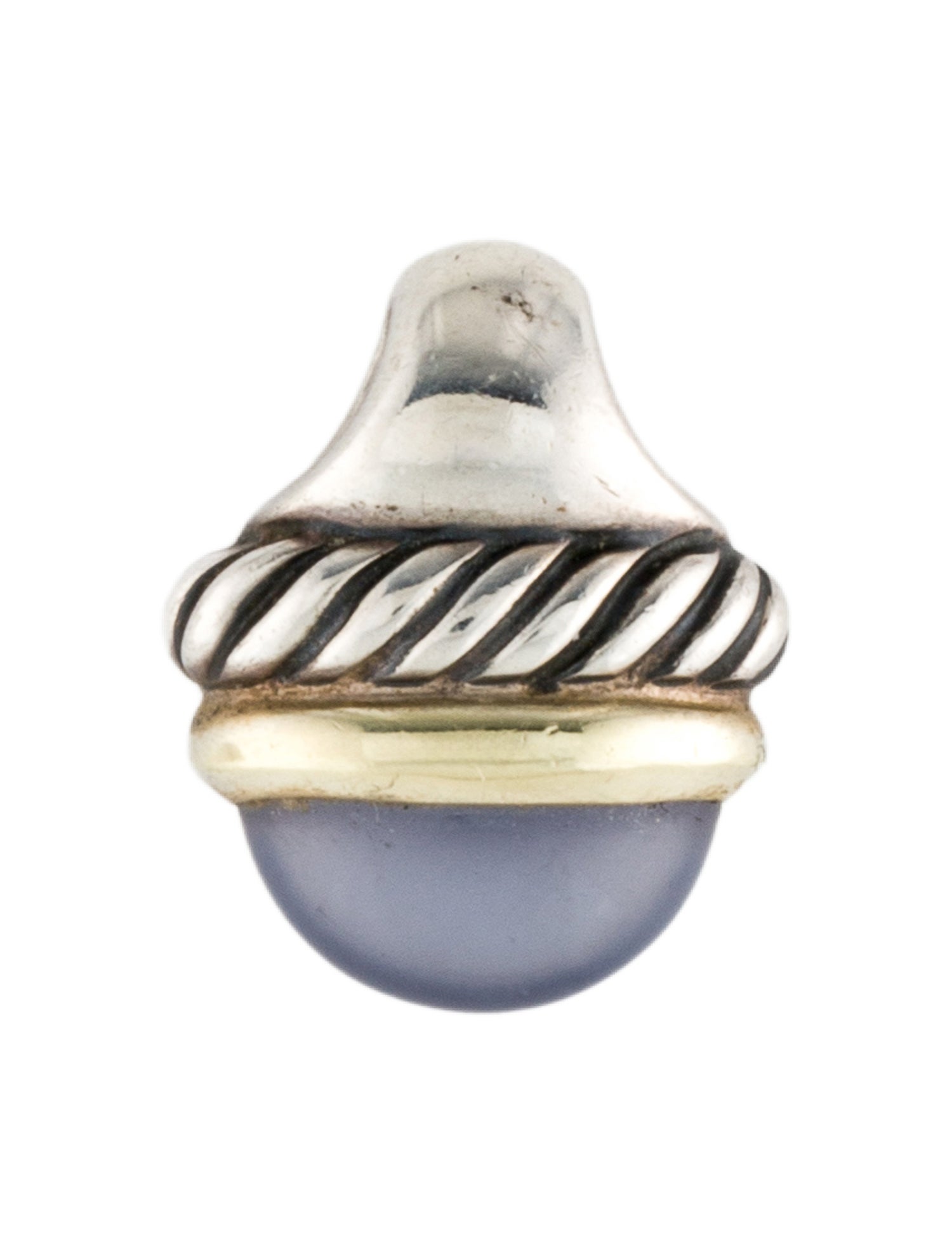 David Yurman Chalcedony Acorn Charm Pendant