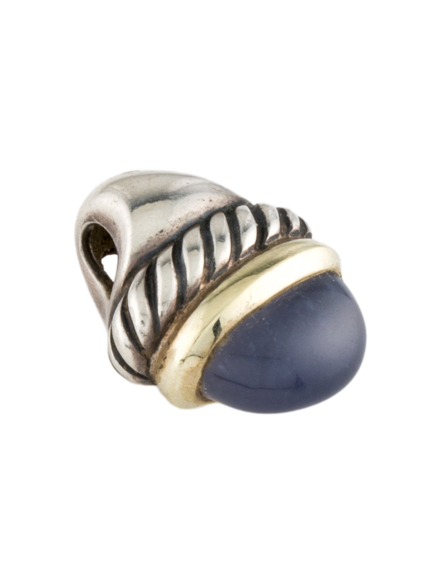 David Yurman Chalcedony Acorn Charm Pendant