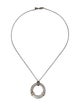 David Yurman Two-Tone Metro Circle Pendant Necklace