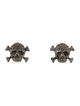 David Yurman Ruby & Diamond Skull Stud Earring