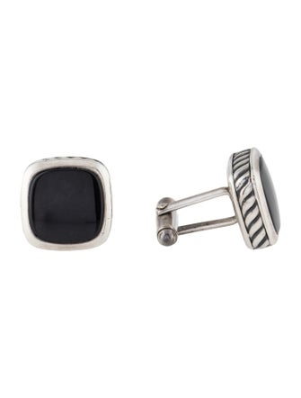 David Yurman Onyx Cufflinks