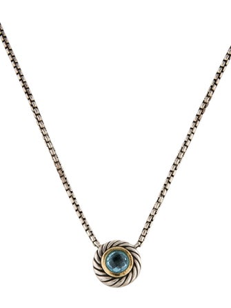 David Yurman Topaz Cookie Color Classics Pendant Necklace