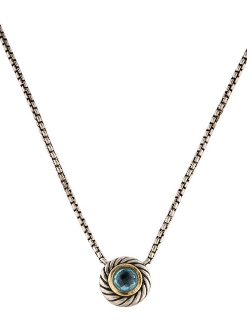 David Yurman Topaz Cookie Color Classics Pendant Necklace