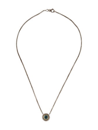David Yurman Topaz Cookie Color Classics Pendant Necklace
