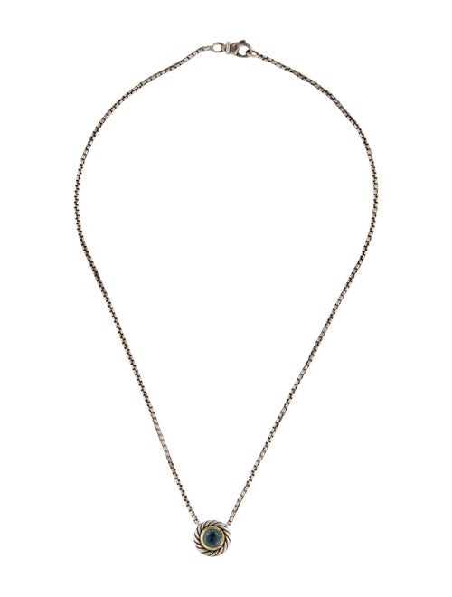 David Yurman Topaz Cookie Color Classics Pendant Necklace