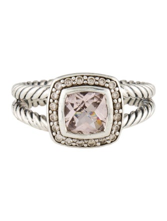 David Yurman Morganite & Diamond Petite Albion® Ring
