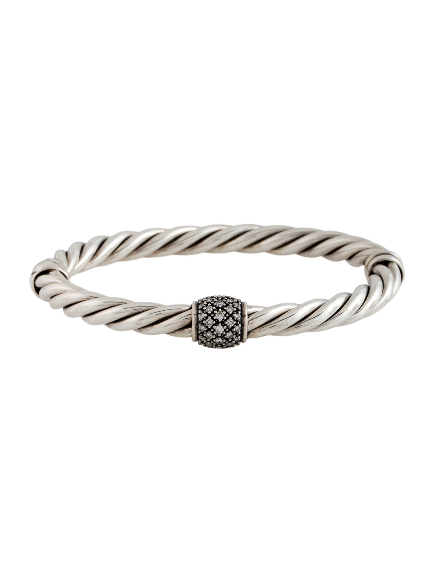 David Yurman Diamond Metro Station Cable Bangle