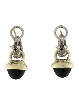David Yurman Onyx Acorn Drop Enhancer Earclips