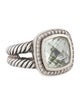 David Yurman Prasiolite & Diamond Albion Ring