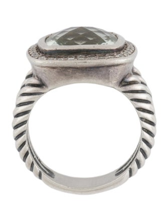 David Yurman Prasiolite & Diamond Albion Ring