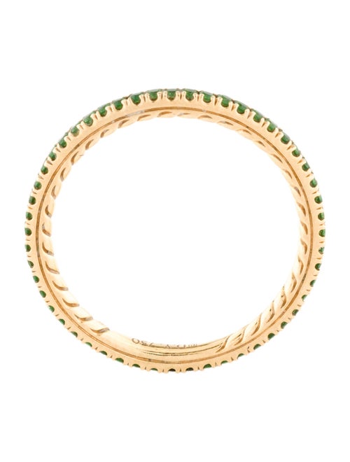 David Yurman 18K Tsavorite Garnet Eden Band