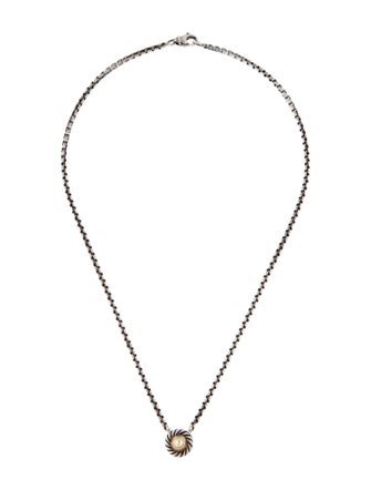 David Yurman Two-Tone Cookie Pendant Necklace