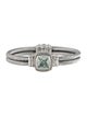 David Yurman Prasiolite & Diamond Albion Hinged Bangle Bracelet