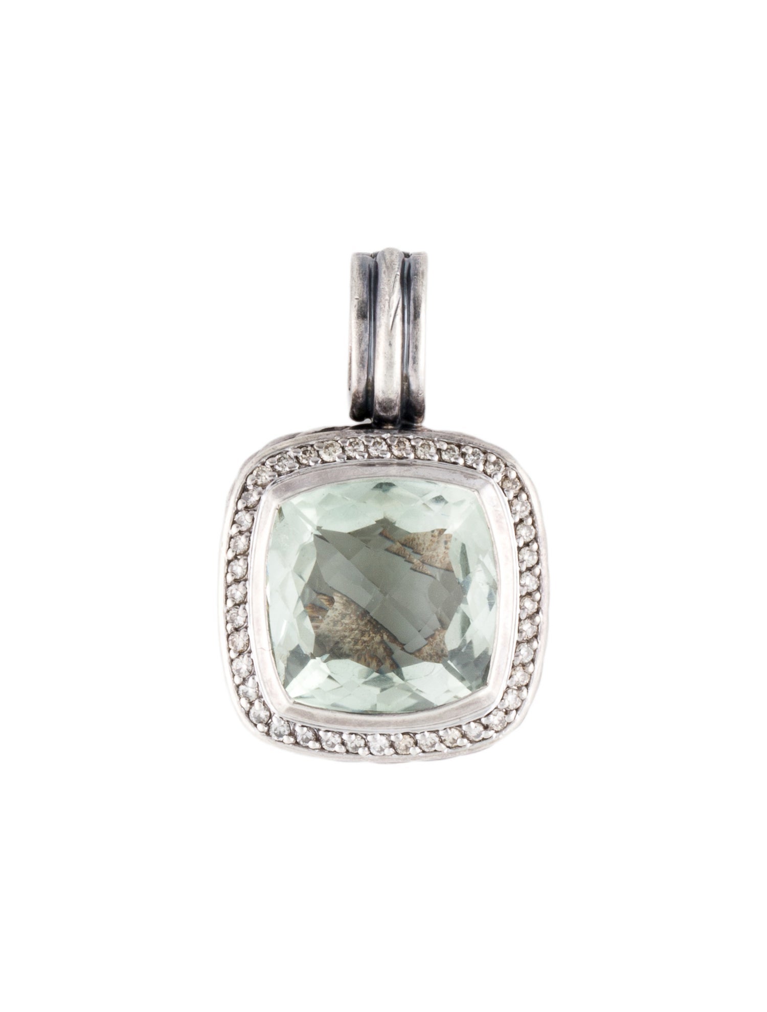 David Yurman Prasiolite & Diamond Albion Pendant