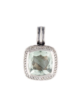 David Yurman Prasiolite & Diamond Albion Pendant