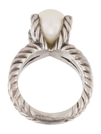 David Yurman Pearl & Diamond Cocktail Ring