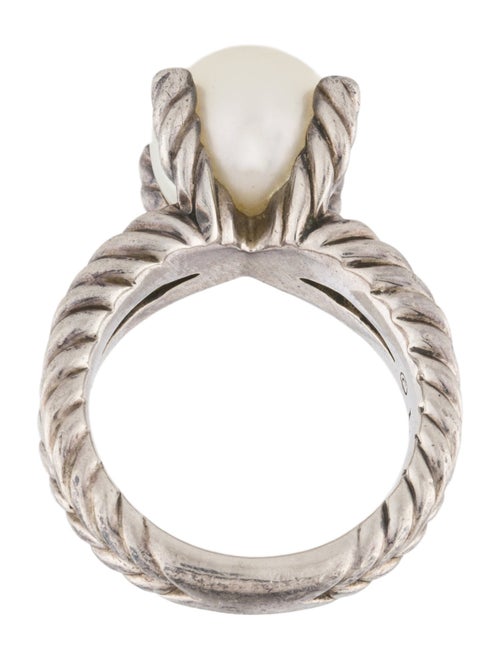 David Yurman Pearl & Diamond Cocktail Ring