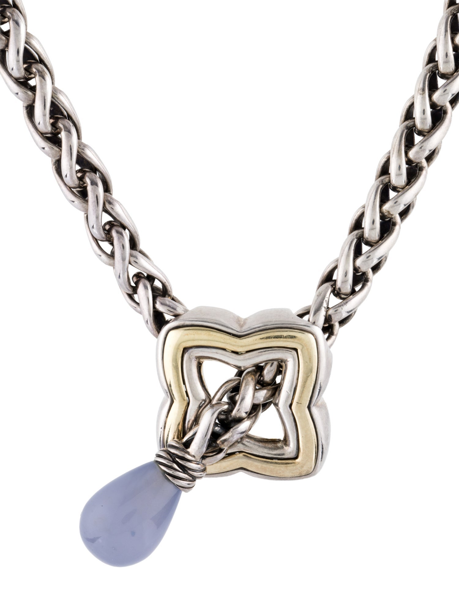 David Yurman Chalcedony Pendant Necklace