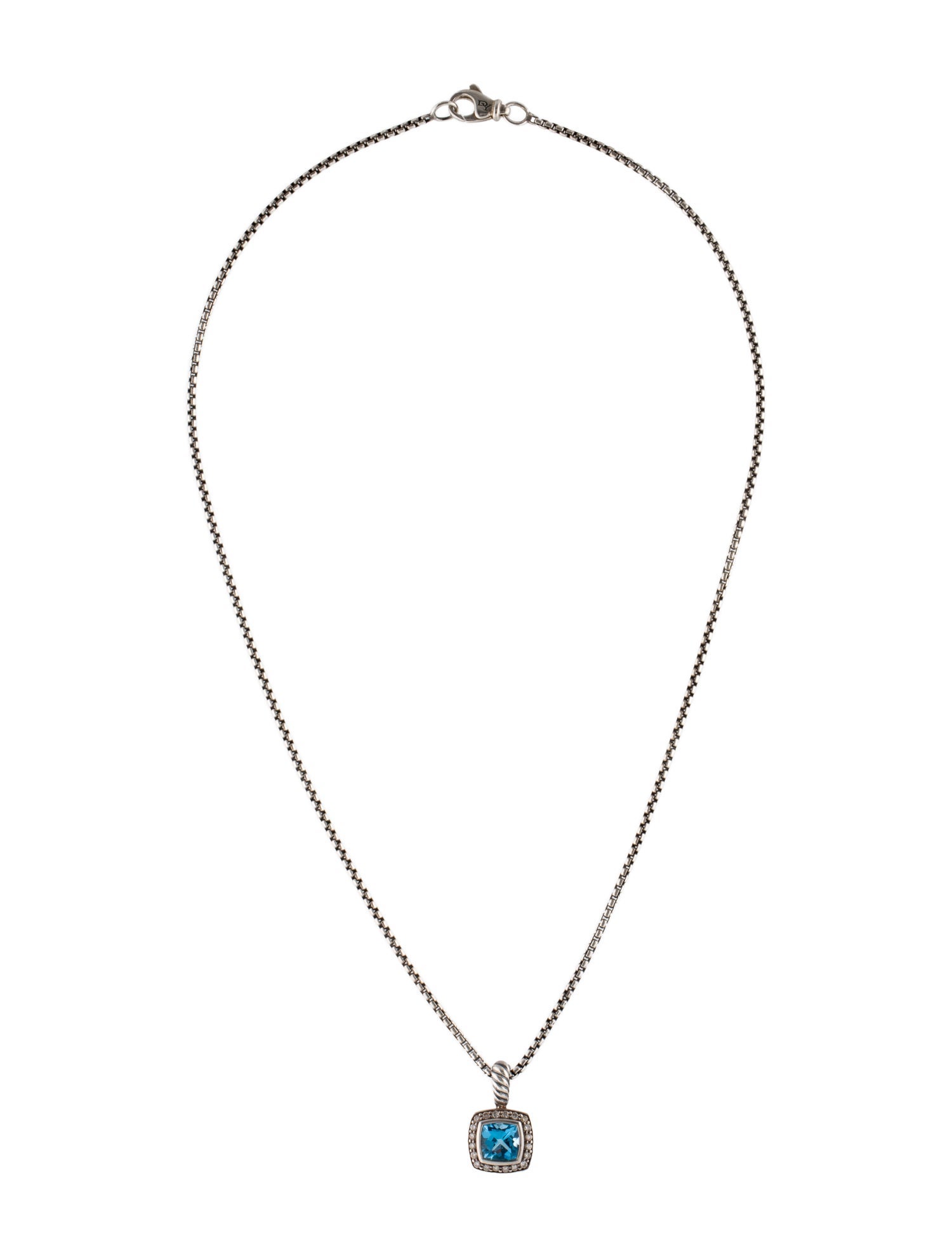 David Yurman Topaz & Diamond Petite Albion® Pendant Necklace