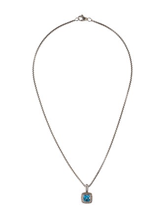 David Yurman Topaz & Diamond Petite Albion® Pendant Necklace