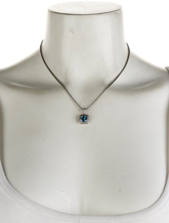 David Yurman Topaz & Diamond Petite Albion® Pendant Necklace