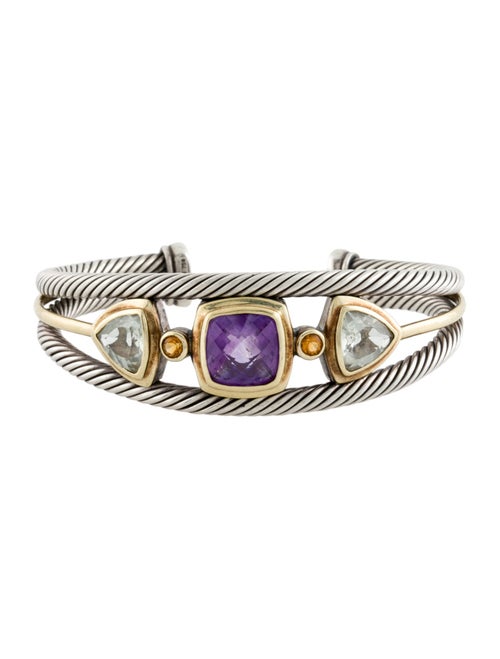 David Yurman Amethyst, Citrine & Prasiolite Cuff