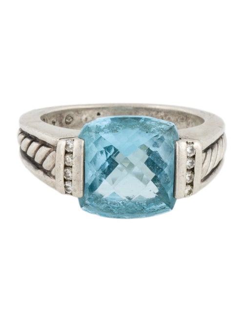 David Yurman Topaz & Diamond Cocktail Ring