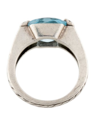 David Yurman Topaz & Diamond Cocktail Ring