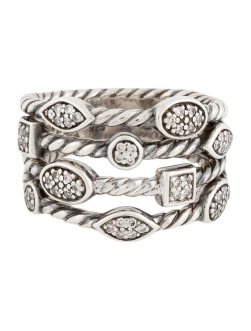 David Yurman Diamond Confetti Four-Row Ring