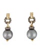 David Yurman Pearl & Diamond Drop Earrings
