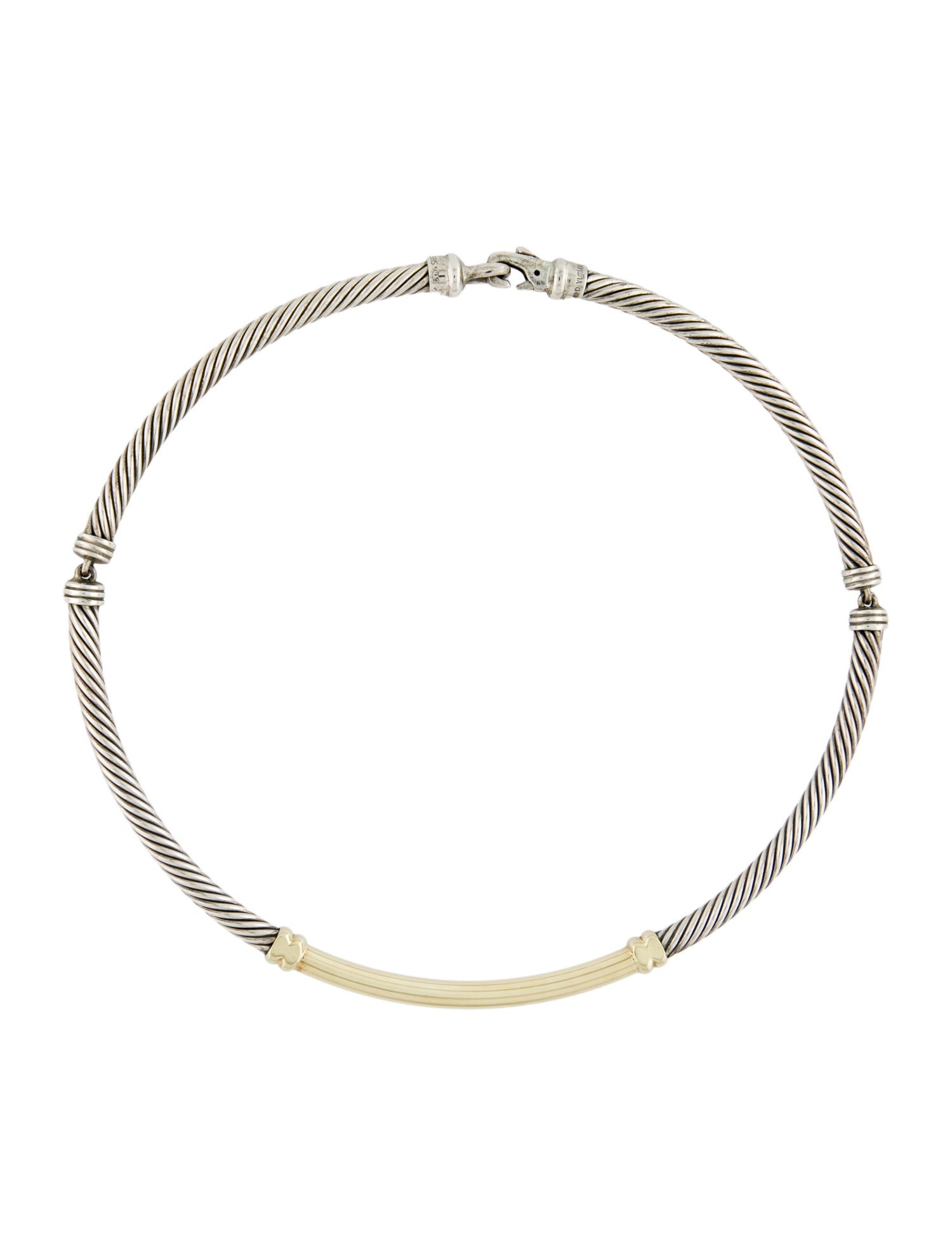 David Yurman Two-Tone Metro Collar Necklace