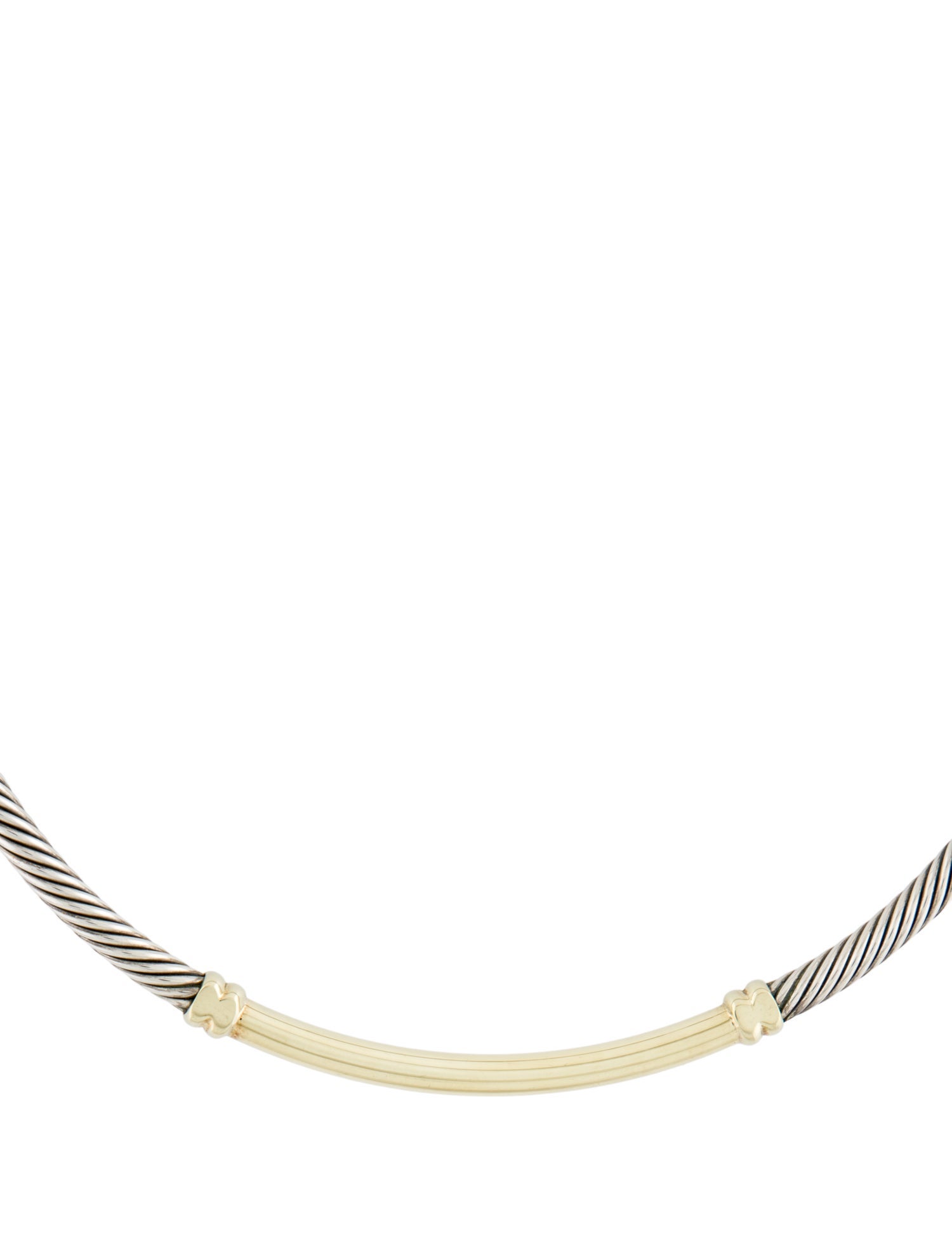 David Yurman Two-Tone Metro Collar Necklace