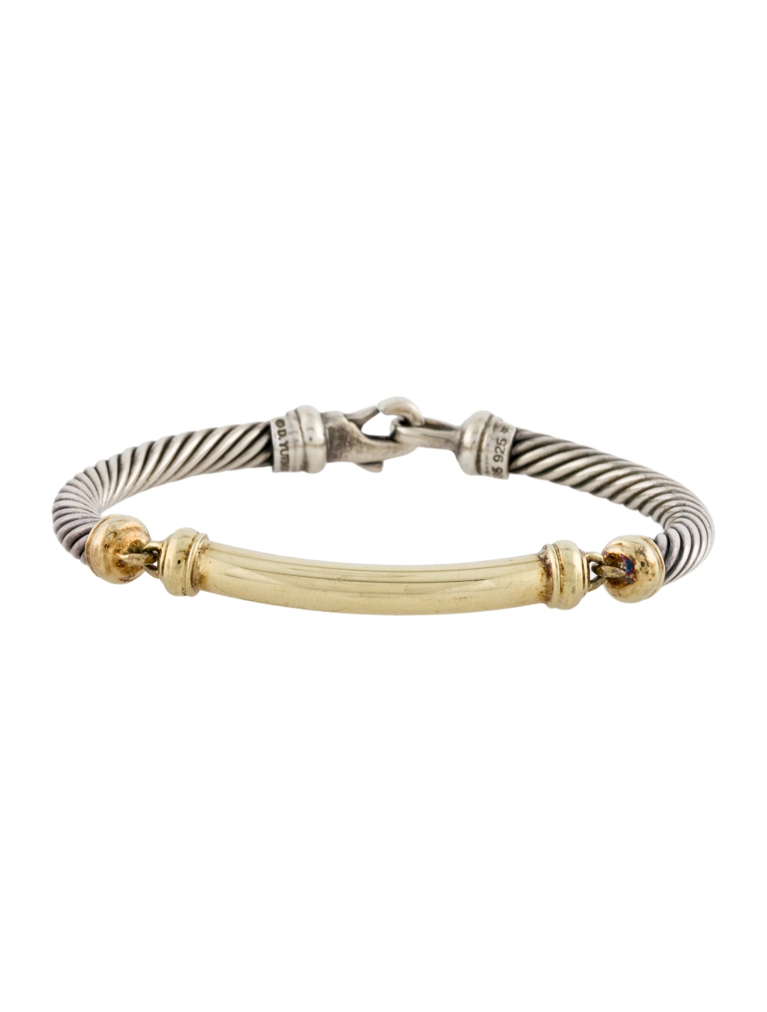 David Yurman Two-Tone Metro Station Cable Bracelet