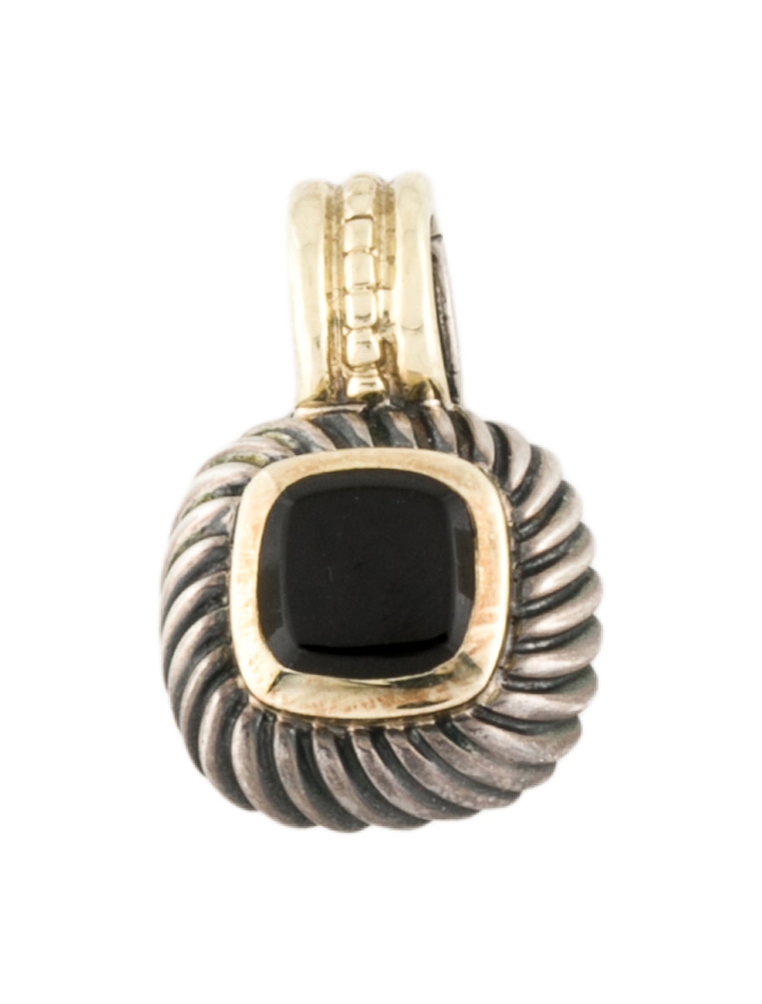 David Yurman Onyx Albion Enhancer Pendant