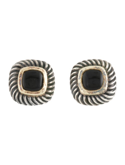 David Yurman Onyx Albion Stud Earrings