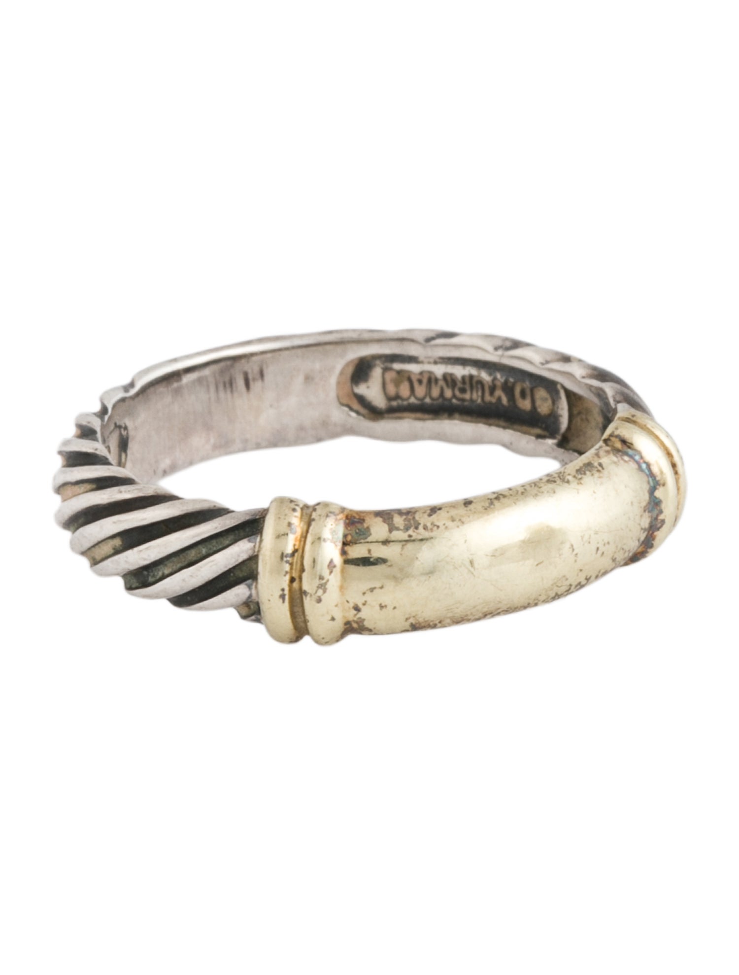 David Yurman Two-Tone Metro Cable Band