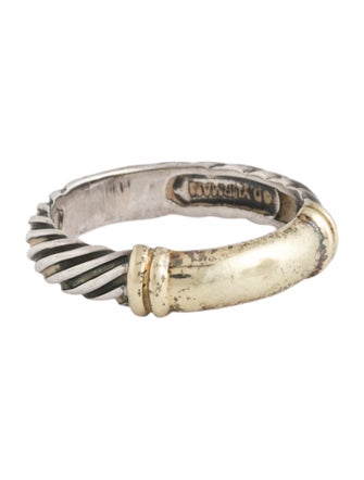 David Yurman Two-Tone Metro Cable Band