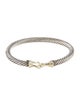 David Yurman Two-Tone Buckle Classic Cable Bangle Bracelet