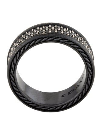 David Yurman 2.30ctw Diamond Streamline® Pavé Three Row Band Ring