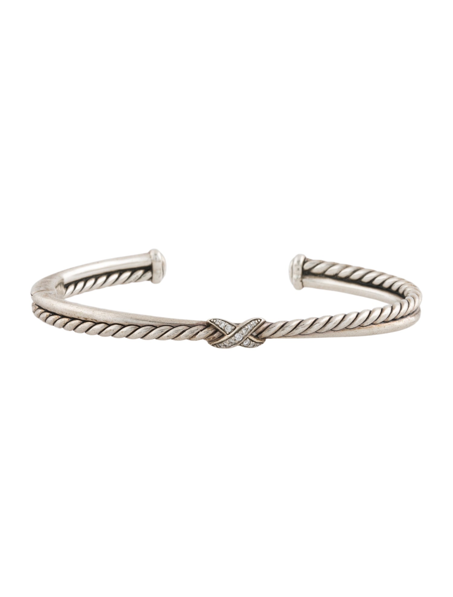 David Yurman Diamond Crossover Cuff