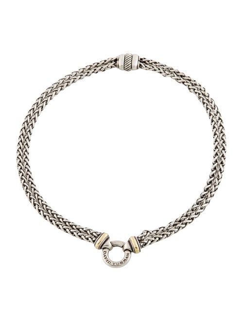 David Yurman Two-Tone Double Wheat Chain Necklace